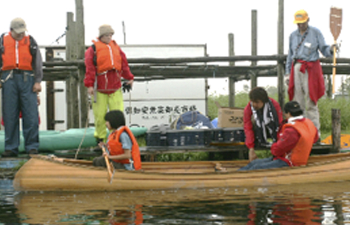 秘境カヌー体験写真